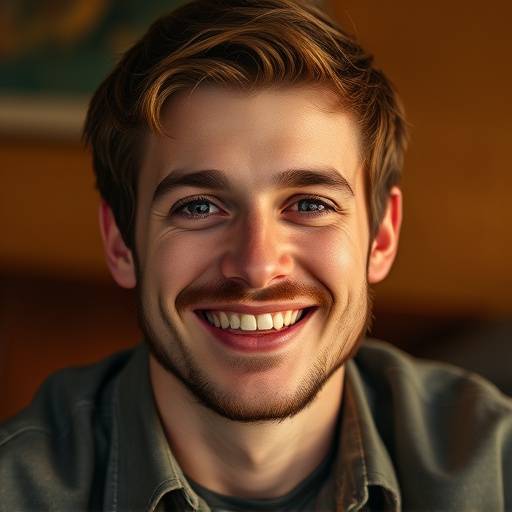 Portrait of Elias Vance, the founder and lead audio engineer, smiling warmly.